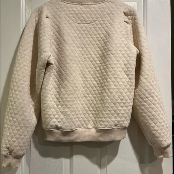 Marine Layer Off-White Ribbed Collar Top - Picture 4 of 4